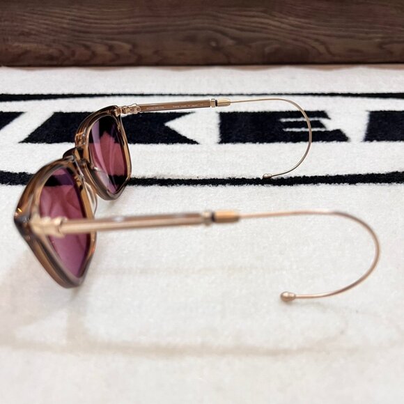 MATSUDA M2043 Large Pilot acetate sunglasses featuring interchangeable temples - Picture 5 of 11